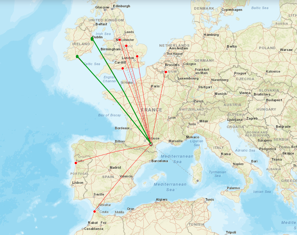 carcassonne flights from cork and dublin - carcassonne je taime