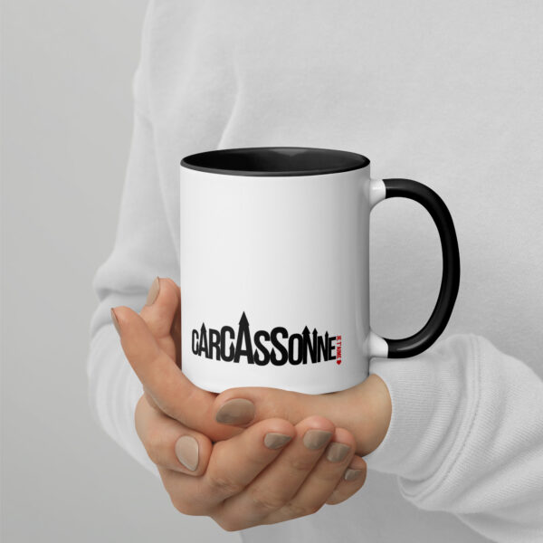 Carcassonne Je t'Aime Mug with Colored Inside - Image 2