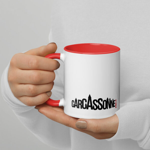 Carcassonne Je t'Aime Mug with Colored Inside - Image 3