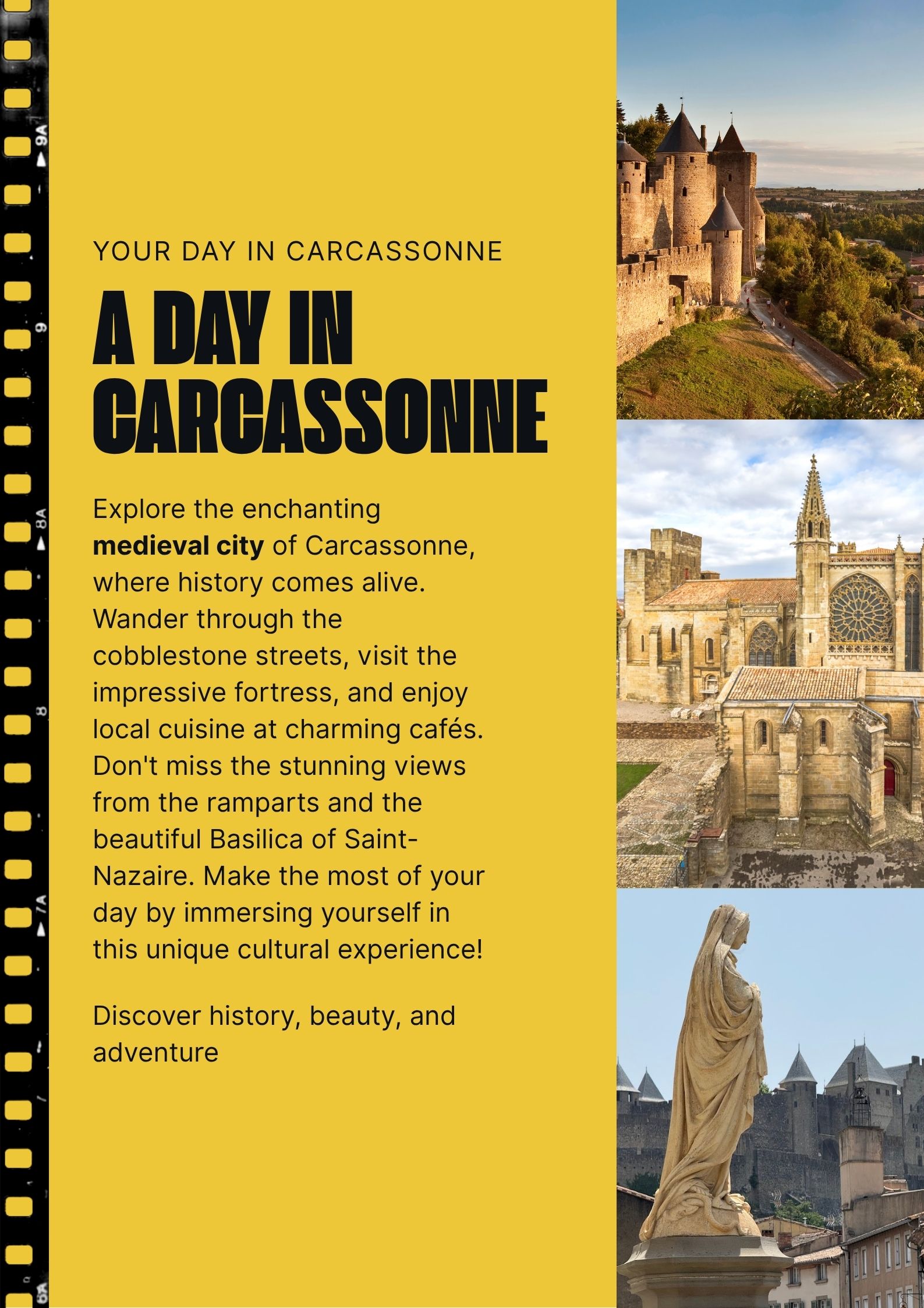 Poster - A Day in Carcassonne