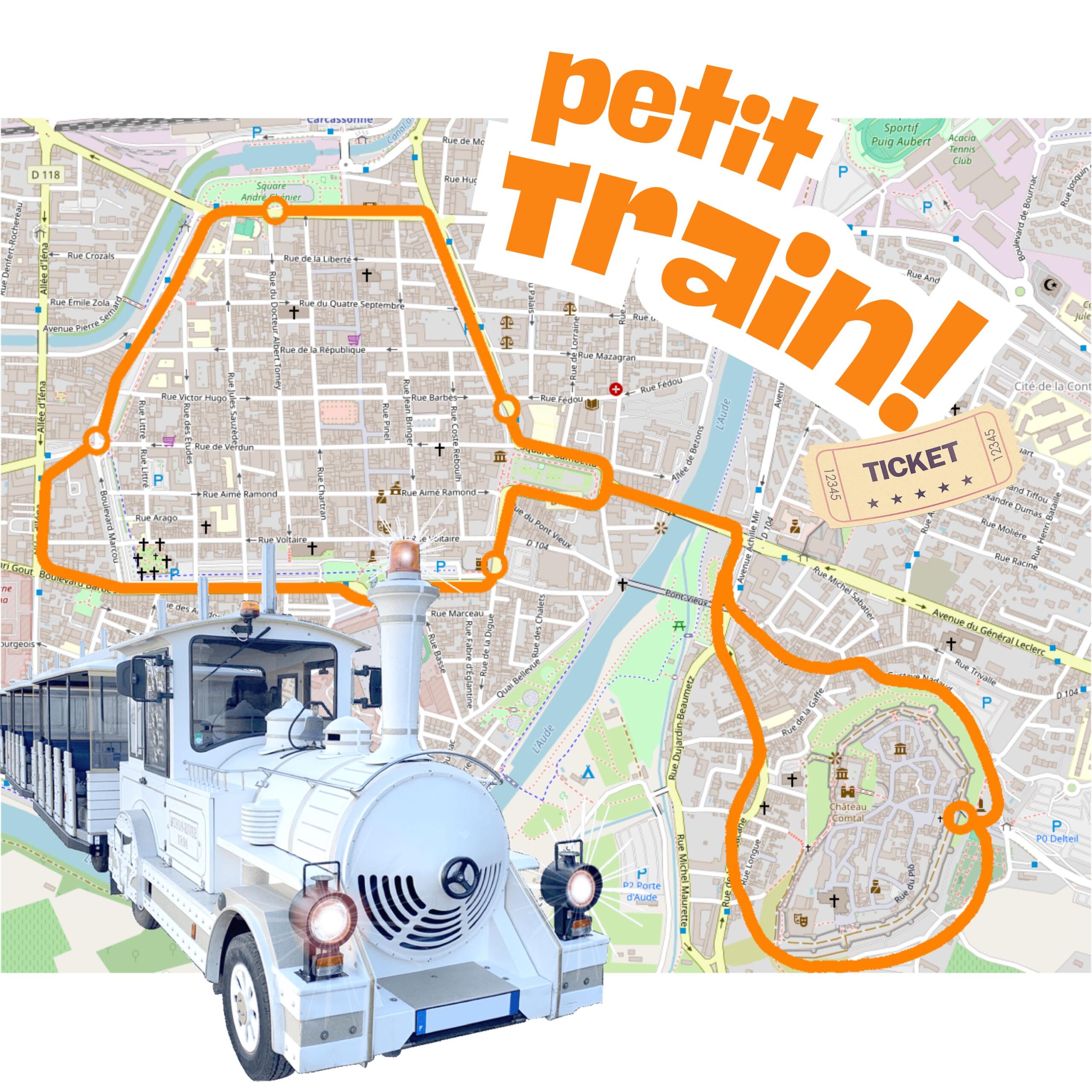 carcassonne little train tourist petit train price 2