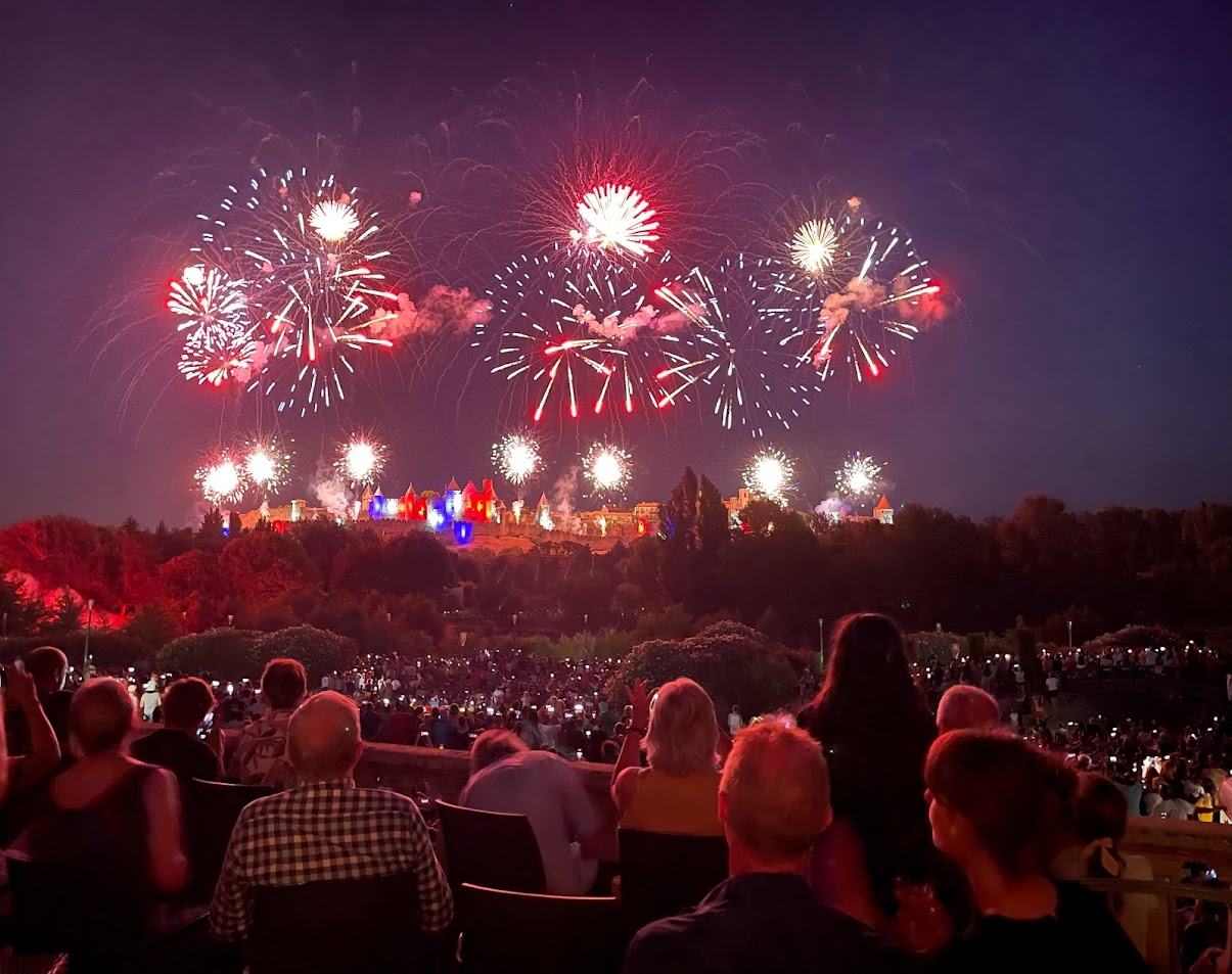 14 July Fireworks Carcassonne where to view from best place 3