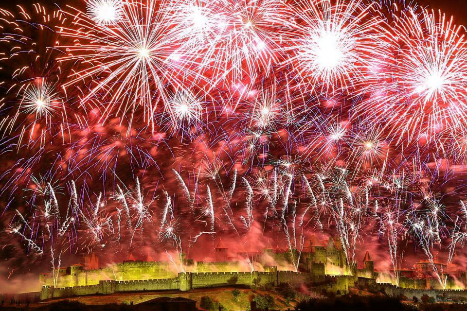 14 July Fireworks Carcassonne where to view from best place 4