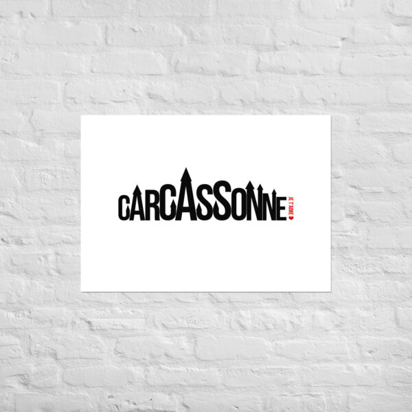 Carcassonne Je t'Aime Poster Affiche - Image 2