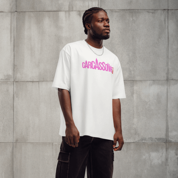 Carcassonne Je t'Aime Oversized heavy t-shirt - Image 3