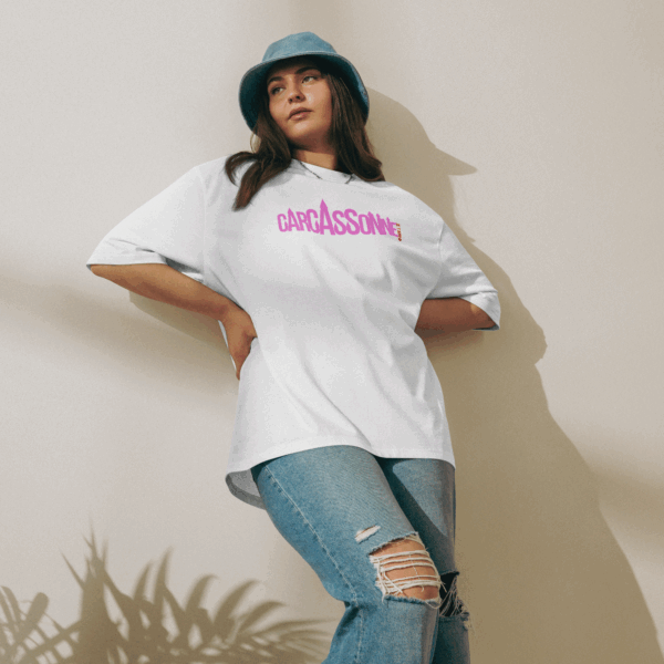 Carcassonne Je t'Aime Oversized heavy t-shirt - Image 2
