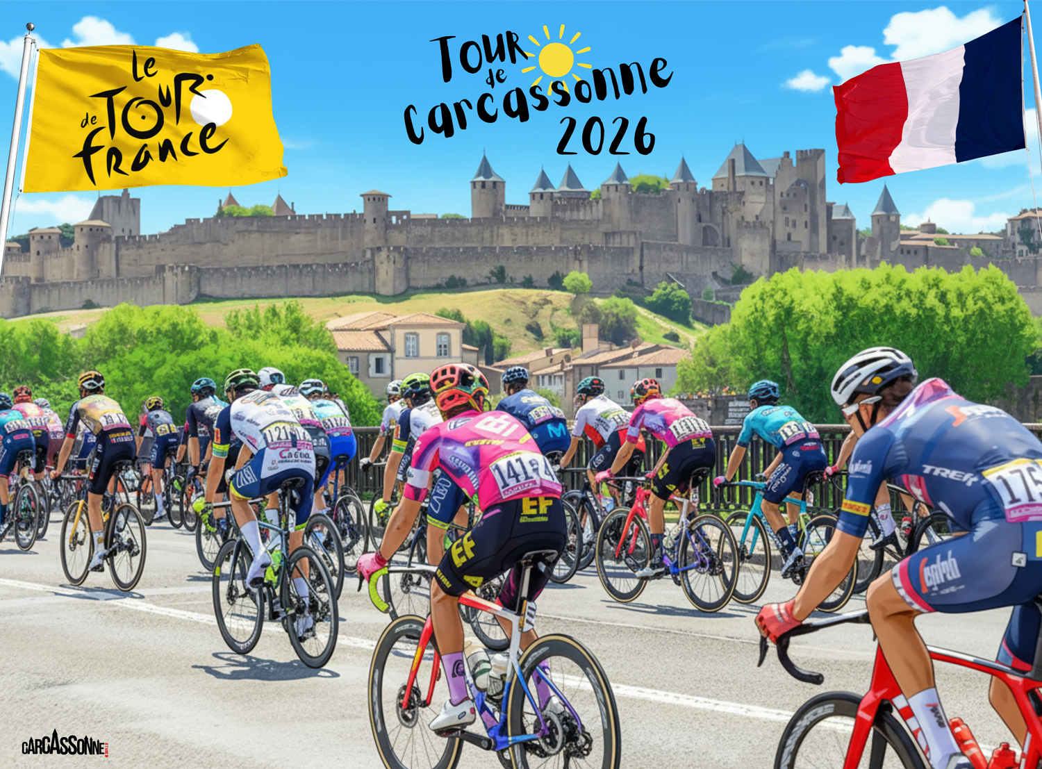 TOUR de France Carcassonne 2026 stage 4 - 4e etape s