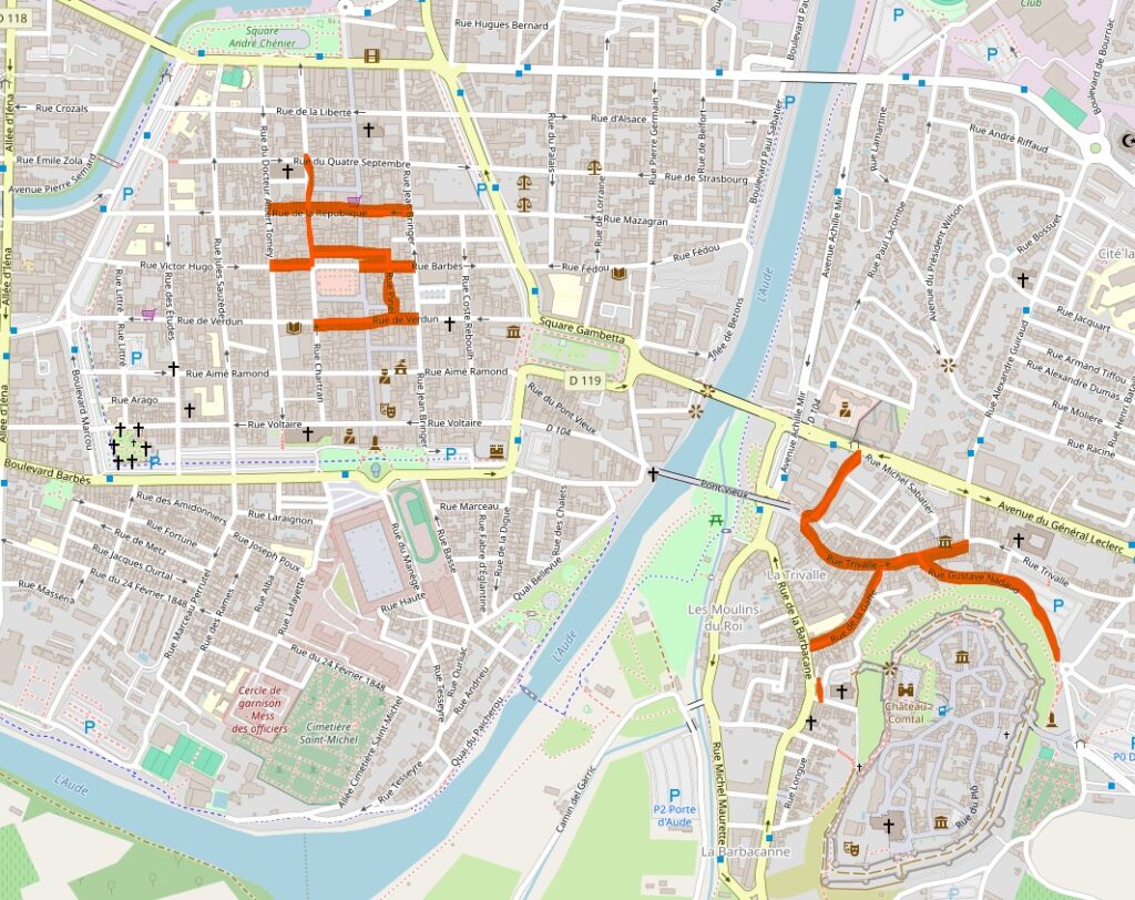 summer street closures carcassonne pedestrian zones 2026 summer