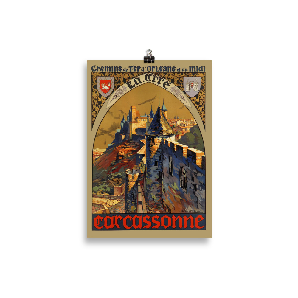 Poster Carcassonne Chemin de Fer